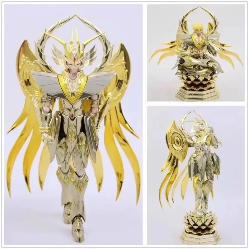 Metal Club/MC Saint Seiya Myth Cloth EX Virgo Shaka tótem/objeto + Base de loto SOG/Alul de Dios caballeros del zodiaco figura de acción