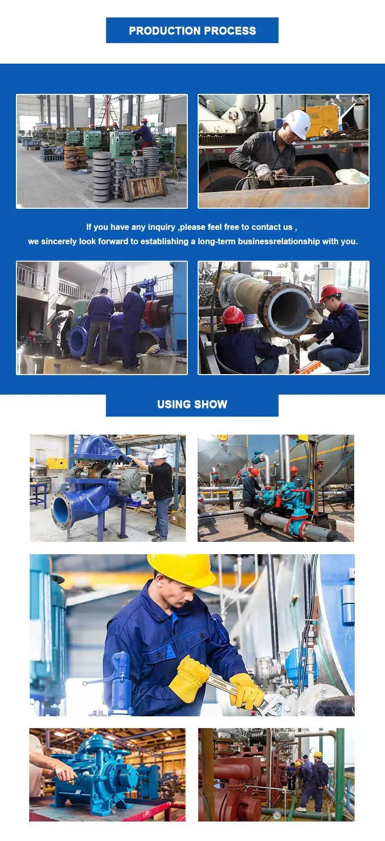 OEM Large Flow High Head Good Price Double Suction Water Pump With High Quality