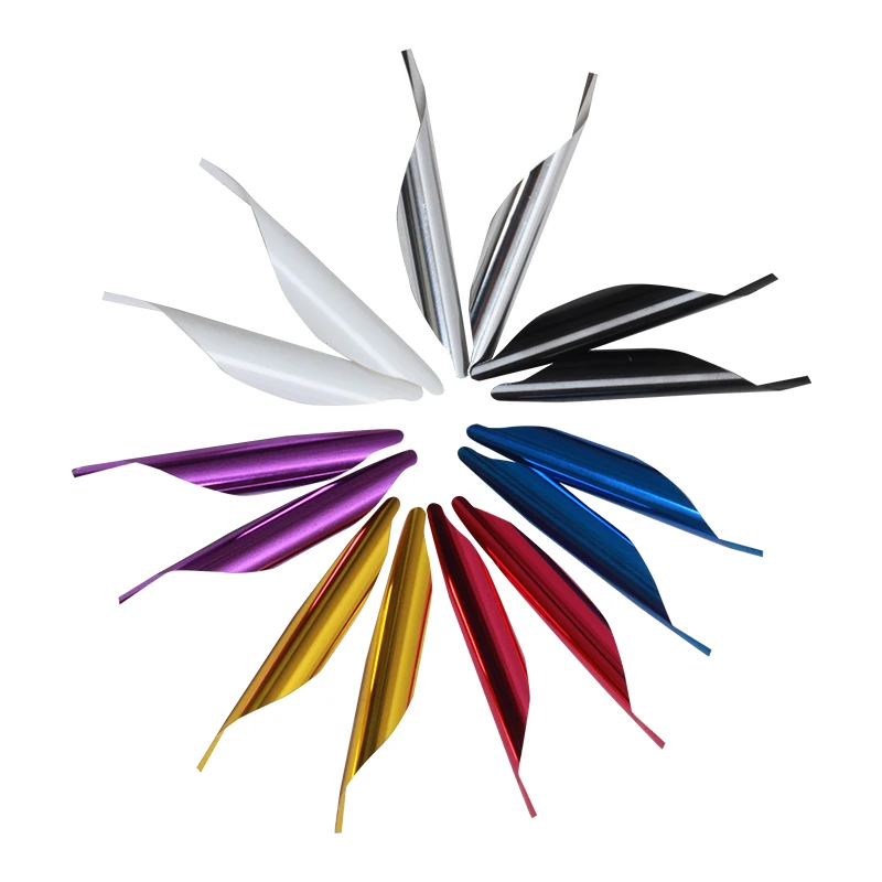 

Archery Spin Vanes 1.75in Bow and Arrow Ring-Wing Helix Plastic Hunting Professional Competition Arrow Shaft Fletching Feather