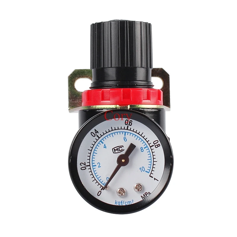 

1Pc Adjustable air valve AR2000 G1/4'' Air Control Compressor Pressure Relief Regulator Valve with Fitting