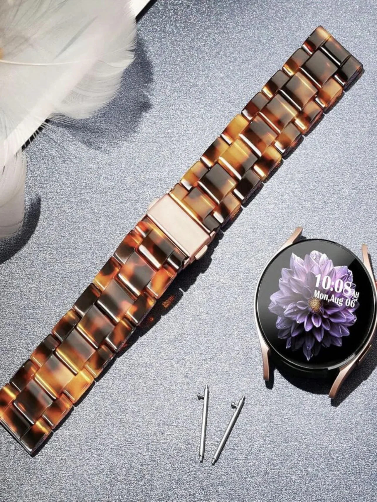 حزام سوار من الراتنج ممتاز لساعة سامسونج جالاكسي 7 FE 5 Pro 4 6 سوار كلاسيكي 44 مللي متر 40 مللي متر حلقة كوريا رياضية