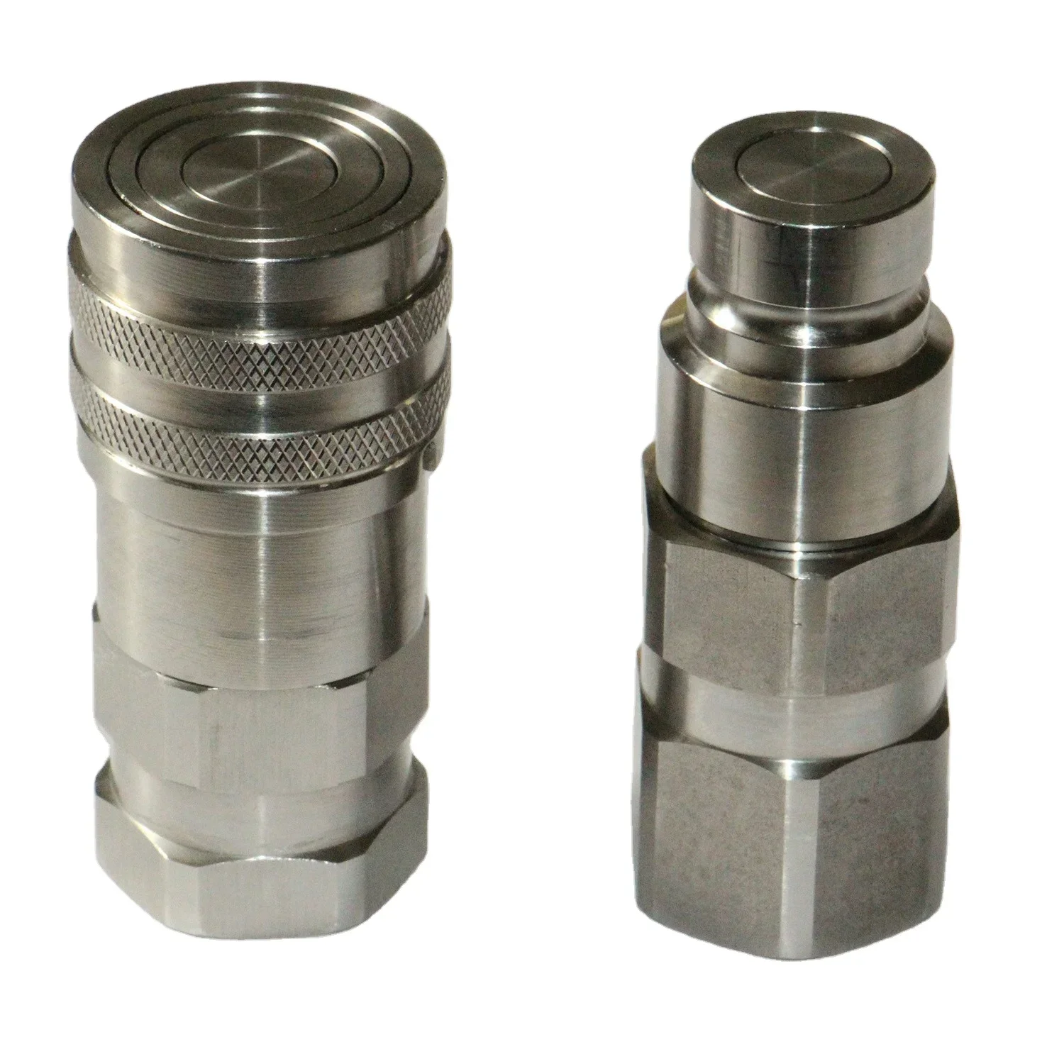 

1 1/2" Thread NPT BSP Factory in Stock Free Sample Flat Face Carbon Steel Quick Couplings