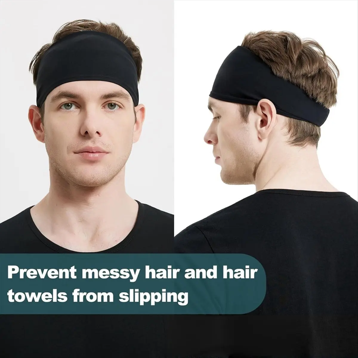 

AD10 6 Pack Sports Headbands for Men Sweatbands Sports Sweat Bands Mens Workout Cycling Running Thin Fitness Gym Yoga