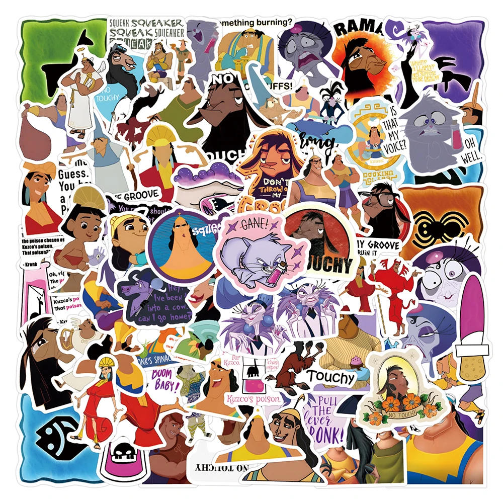 

10/30/50/110pcs Disney ANIMATIONS The Emperor's New Groove Stickers Anime Cartoon Decal Laptop Phone Suitcase Decoration Sticker