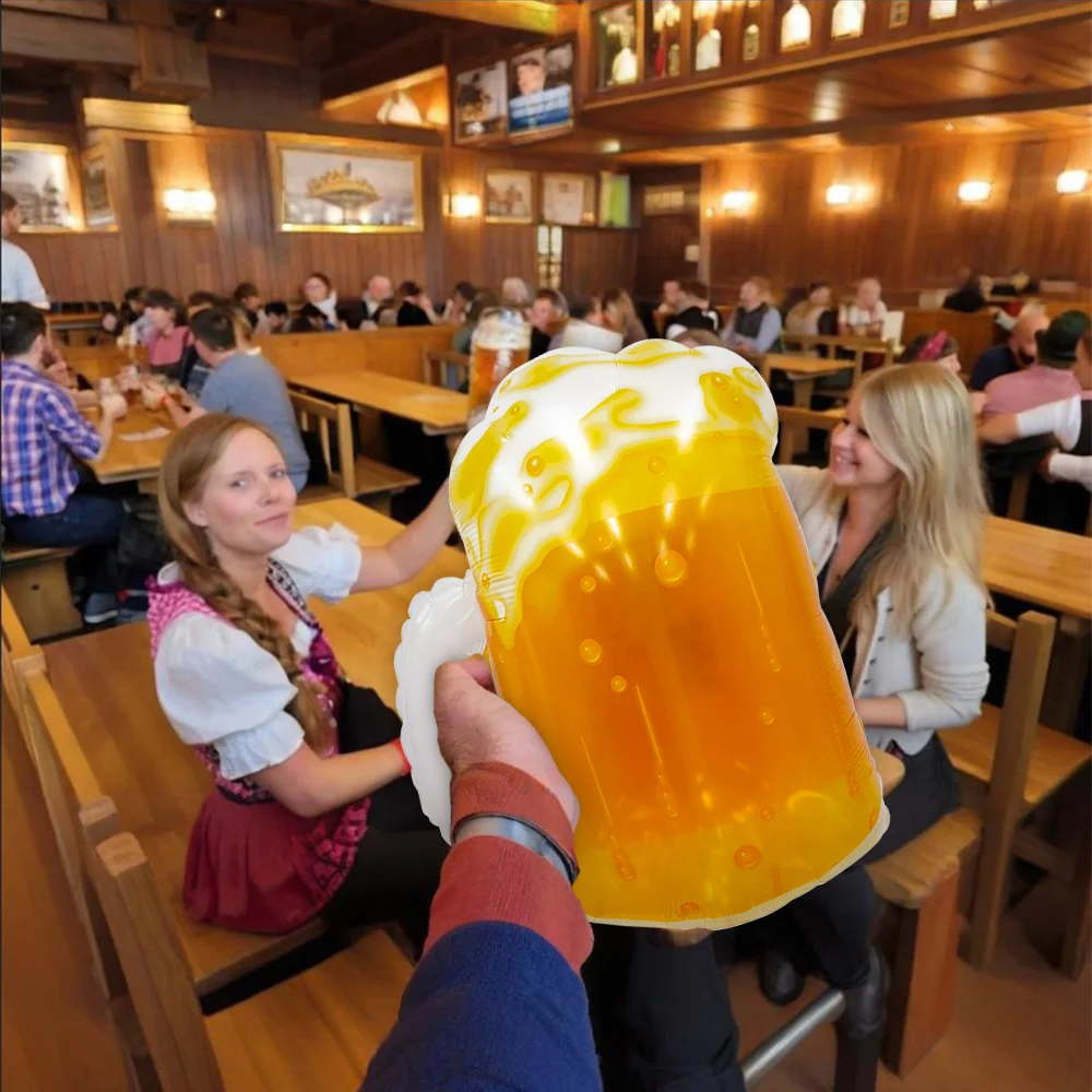 مجموعة كوب البيرة مكونة من 4 قطع، بالونات كوب البيرة، بالونات رقائق كوب البيرة، مناسبة لمهرجان أكتوبر، والحفلات ذات الطابع الشخصي، وبالونات تزيين تجمعات الأصدقاء #6