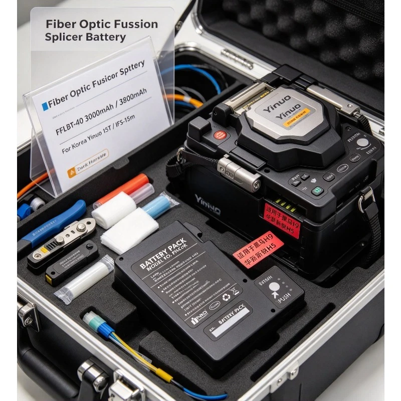 FFLBT-40 11.1V 3000/3800mAh for Korea Yinuo 15T/IFS-15m Fiber Optic Fusion Splicer Battery Dark Horse H9 Li-ion Battery