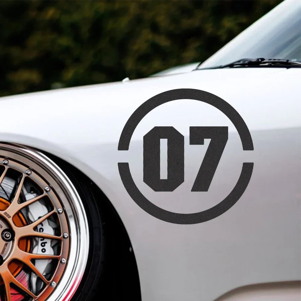 

Racing Number 07 Car Sticker For Automobile Window Truck Body Decoration Motorcycle Helmet Decor Decal Auto Tuning Accessories
