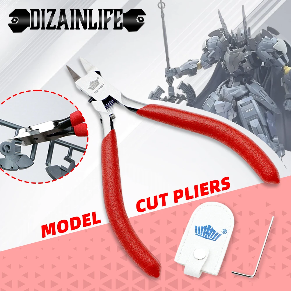 TOF-1901 Model Pliers Single Blade Nipper Model Assembly Cutting Nipper Electronics Flush Cutter for Gundam Plastic Models DIY