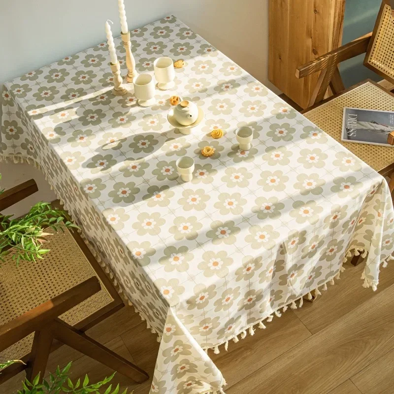 

Elastic Fitted Vinyl Waterproof Tablecloth Flannel Backing Rectangle Table Cover Folding Table Wipeable TableCloth Outdoor Party