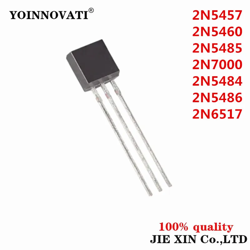 20PCS New 2N5457 2N5460 2N5485 2N7000 2N5484 2N5486 2N6517 92 module TO92 transistor New