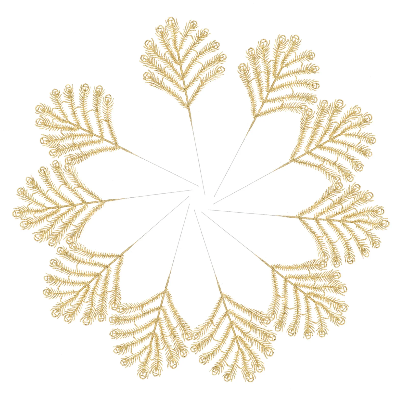 

10Pcs Christmas Leaf Ornament Premium Artificial Leaves Lightweight Xmas Decoration Party Photo Prop Holiday Festival Simulation