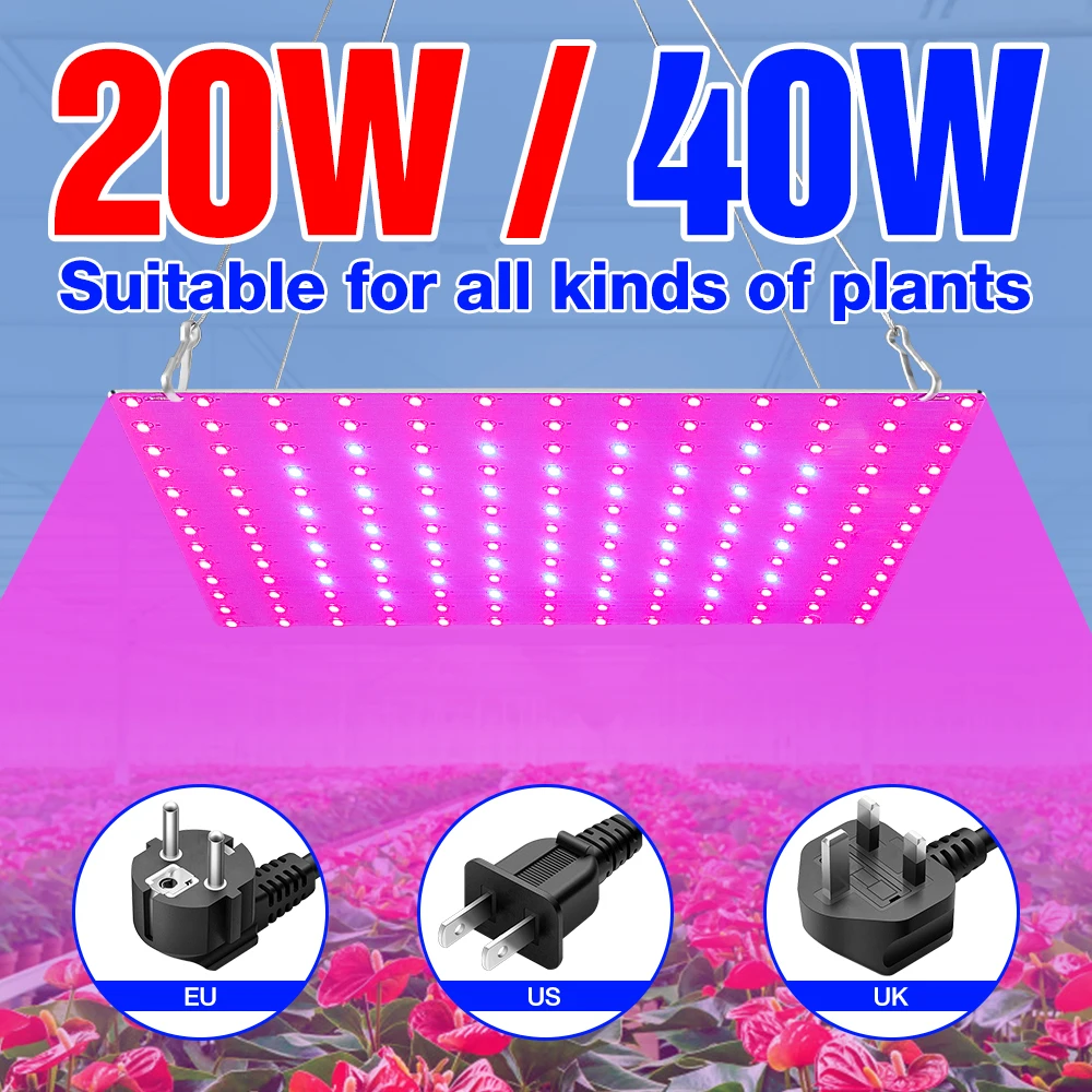 LED Grow Light Diode Full Spectrum Quantum Board Phyto Lamp LED Hydroponics Plants Bulb 81 169leds Greenhouse Seedlings Growth