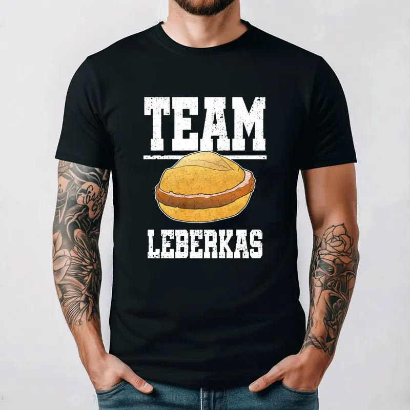 Leberkas T-Shirt Oktoberfest Munich Bavaria Fun Shirt Funny New Summer Short-sleeved Tee Launched Casual Cotton Printed Top image 3
