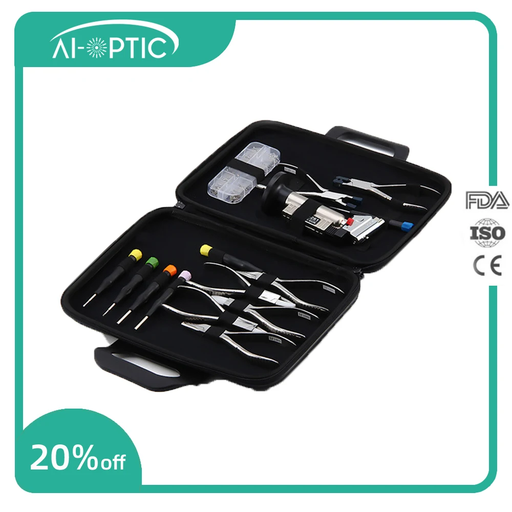 Eyeglasses pliers set Nose Pad set Glasses screw set 7 pliers and 6 screwdriver R-B015