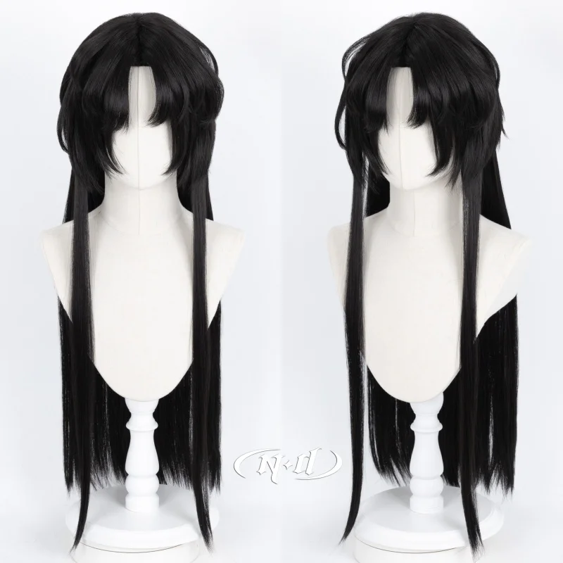 ND Huai Yunqing Cosplay Wigs Touqi Guaitan Game Cos Black Hair Wigs for Comic Con Coser Costume Theme Party Heat Resistant