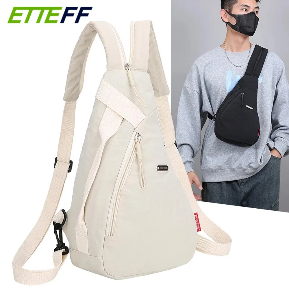 

1PCS Convertible Waterproof Sling Bag Backpack for Men Women-Nylon Crossbody Chest Bag with Adjustable Strap,Ideal for Travel