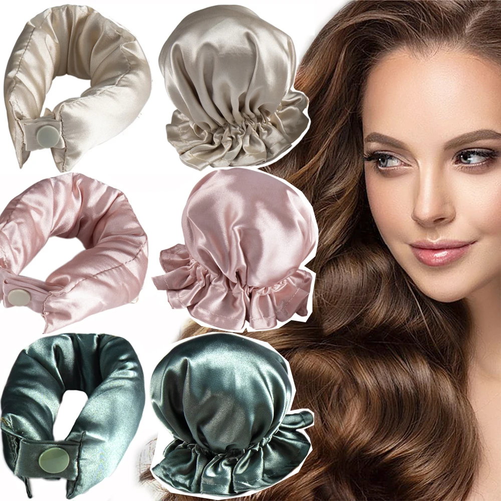 

New Heatless Curling Rod Silk Curls No Heat Hair Curler Soft Hair Rollers Sleeping Headband Lazy Hair Curlers Hair Styling/*-