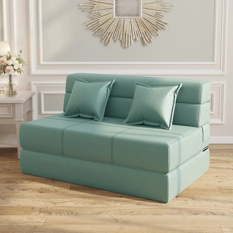 Tatami sofa bed single small apartment lazy, multi-functional double living room balcony folding coconut palm sitting and