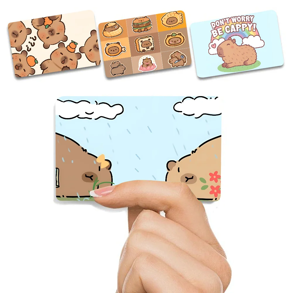 Niedliches Capybara-Film-Hautaufkleberband für Bank-, Kredit-, Debit-, personalisierte Kreditkarten-Schutzaufkleber