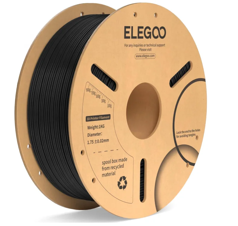 ELEGOO PLA+ 3D Filament 1.75mm Tougher and Stronger High Reliability Accurate & Consistent Dimension PLA Plus 3D Filament