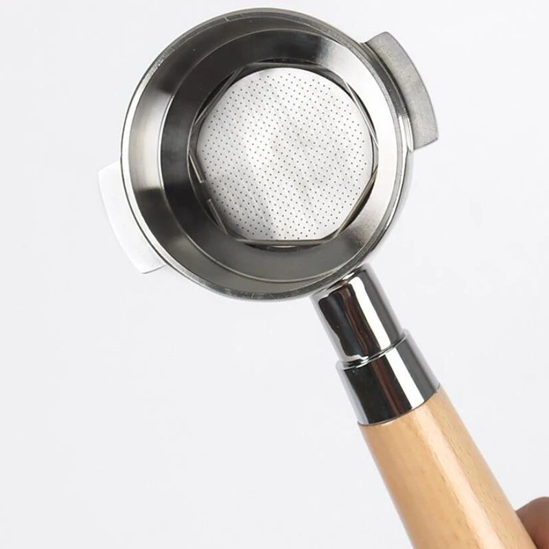 Portafilter de chá com alça de madeira e terno 58mm máquina de café/portafilter de chá/design para saquinho de chá e chá quebrado