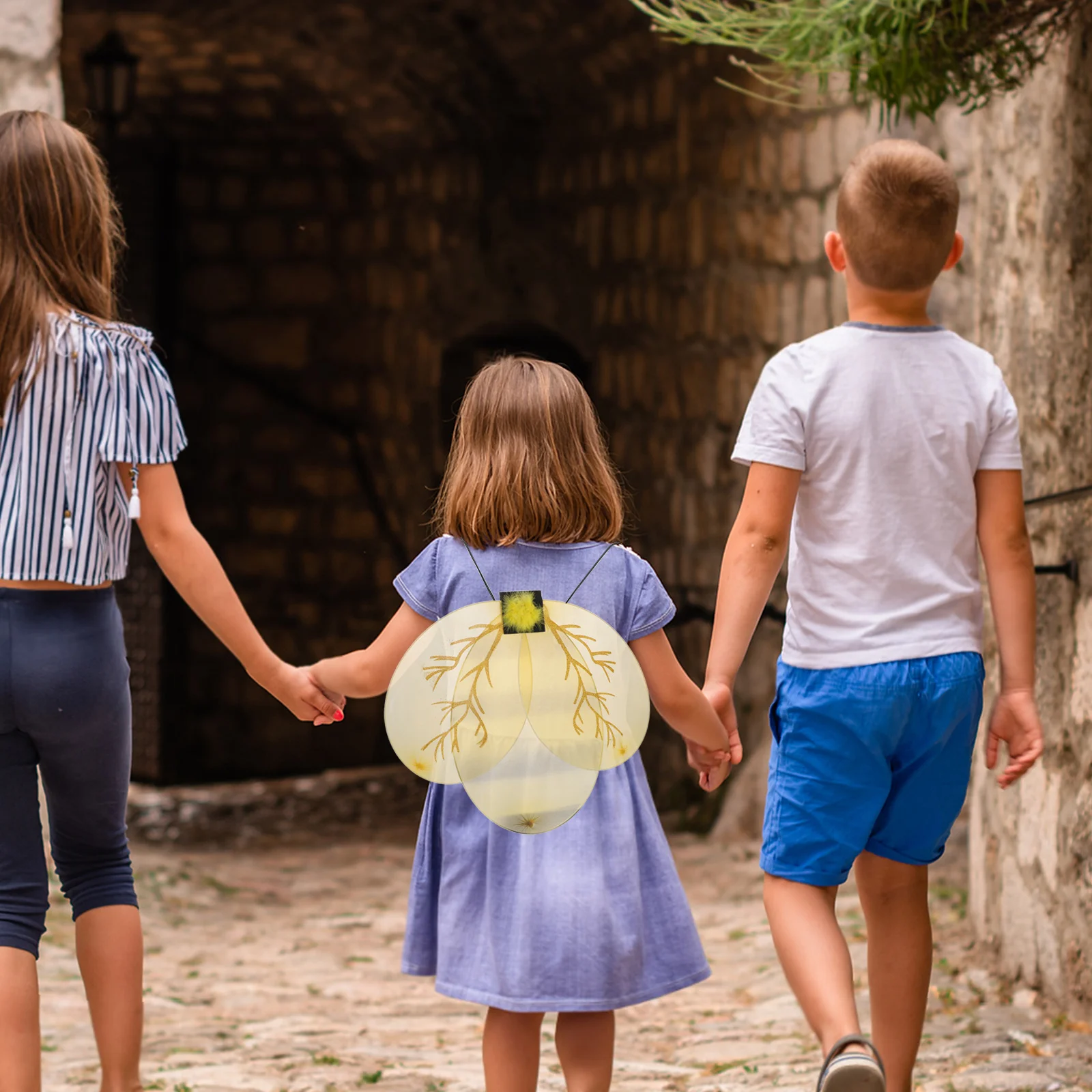 어린이 꿀벌 날개 의상 소품 생동감 있는 범블비 날개 가벼운 코스프레 액세서리 유아 소년 소녀 꿀벌 파티 드레스