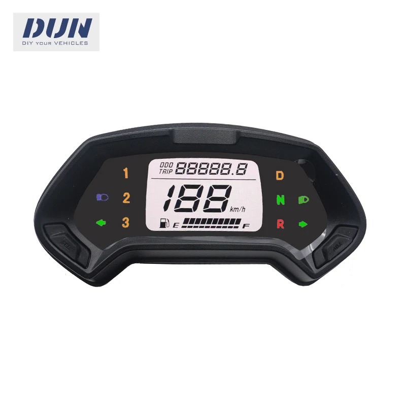 Hall Meter CT-01 Waterproof Speedometer 12V Input 48V-96V KMH/MPH Speed Support for Electric Tricycle ATV Golfcart Motorcycle