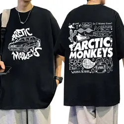 Rock Arctic Monkeys 2023 Tour Music Tracklist Print T Shirts Men Women Hip Hop Retro Fashion Cotton Oversized T-shirt Streetwear