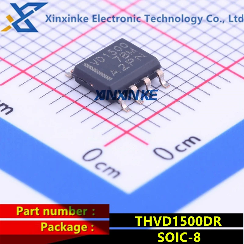 10PCS THVD1500DR VD1500 SOIC-8 Interface ICs RS-485 Half Duplex Interface IC 5V RS-485 Transceivr up to 300kbps Brand New