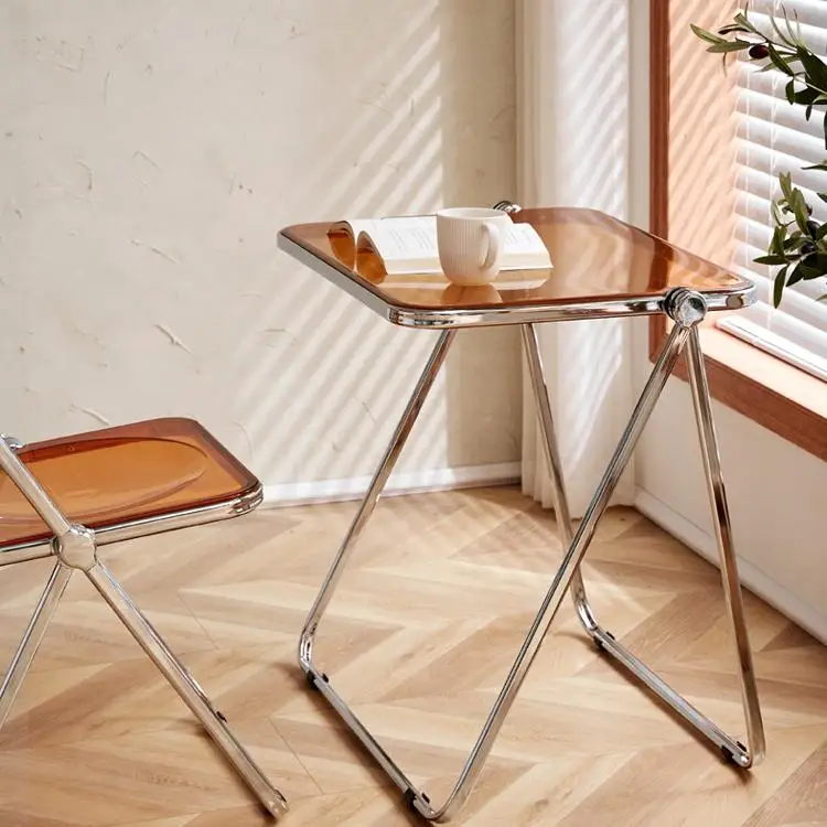 

Modern Coffee Tea Plastic Folding Table Dining Table Outdoor Bar Side Kitchen Living Room Folding Table Set