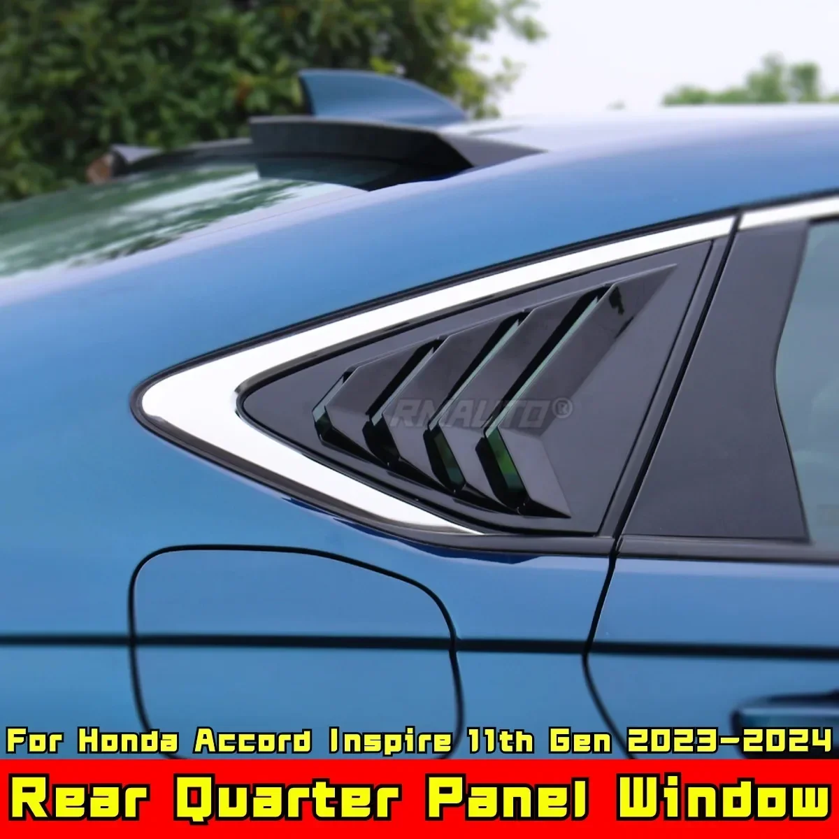 Accord Rear Quarter Panel Window Glossy Black Body Kit For Honda Accord Inspire 11th Gen 2023-2024 Car Accessories