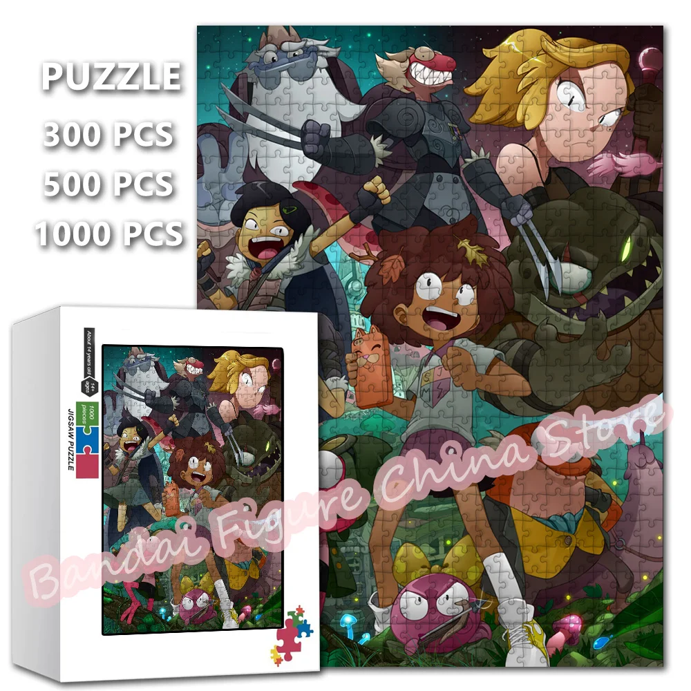 

Disney Animation Tv Show Print Jigsaw Puzzles 300/500/1000 Pieces Amphibia Cartoon Print Puzzle Educational Toys Christmas Gifts