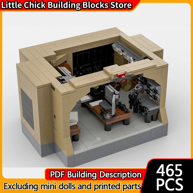 Popular Anime Model MOC Building Bricks Compact Cave Diorama Modular Technology Children Holiday Gifts Assemble Toys Suit