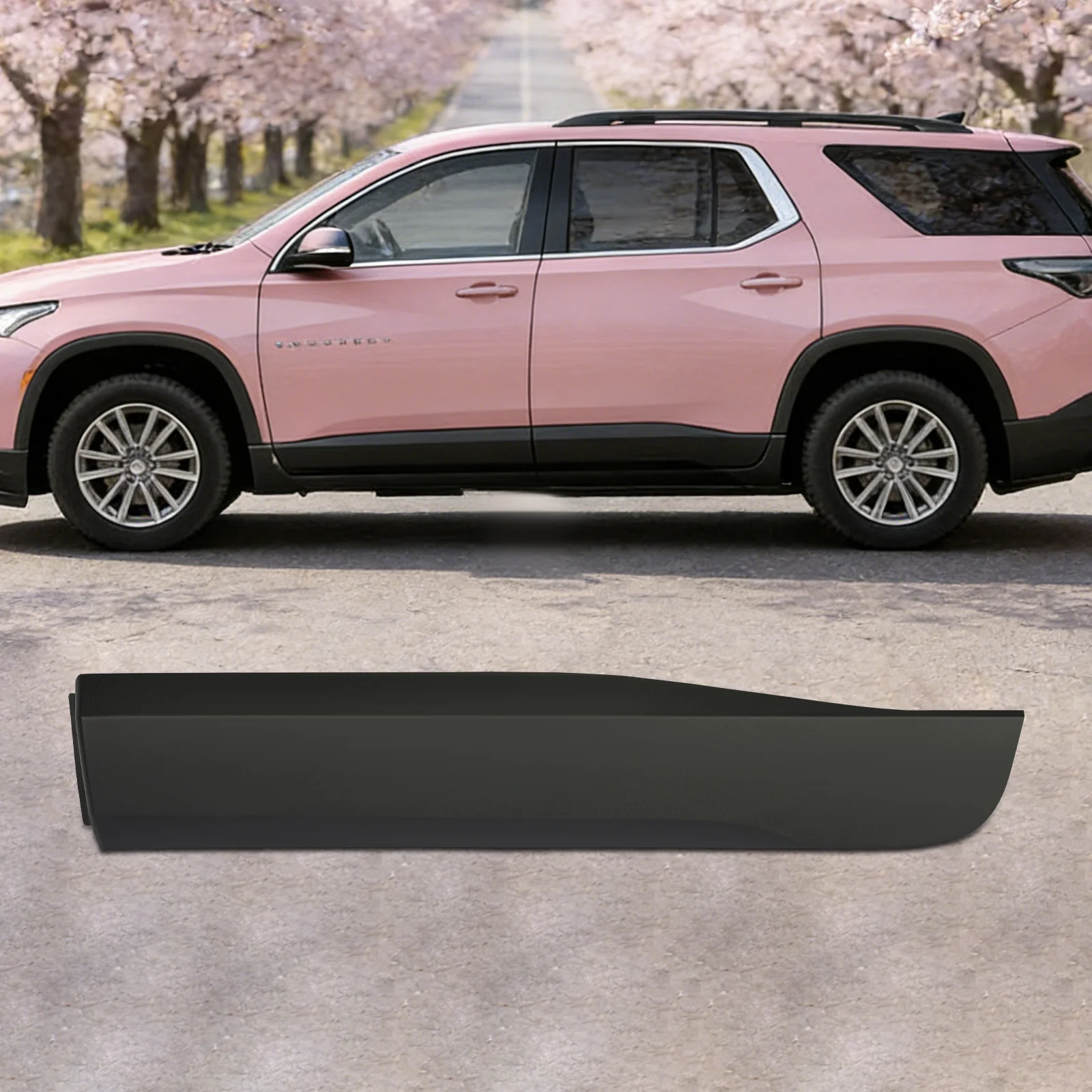 

Door Molding Trim, Rear Left Side Door Molding Trim, Door Lower Molding Trim For 2018-2022 Chevrolet Traverse 84241760