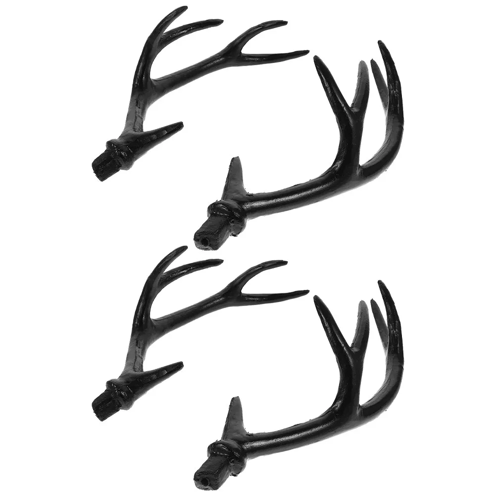 

2 пары повязок на голову в виде оленьих рогов, имитация рогов, аксессуары для волос своими руками, рога оленя для Хэллоуина, косплея, поделок и украшения вечеринок