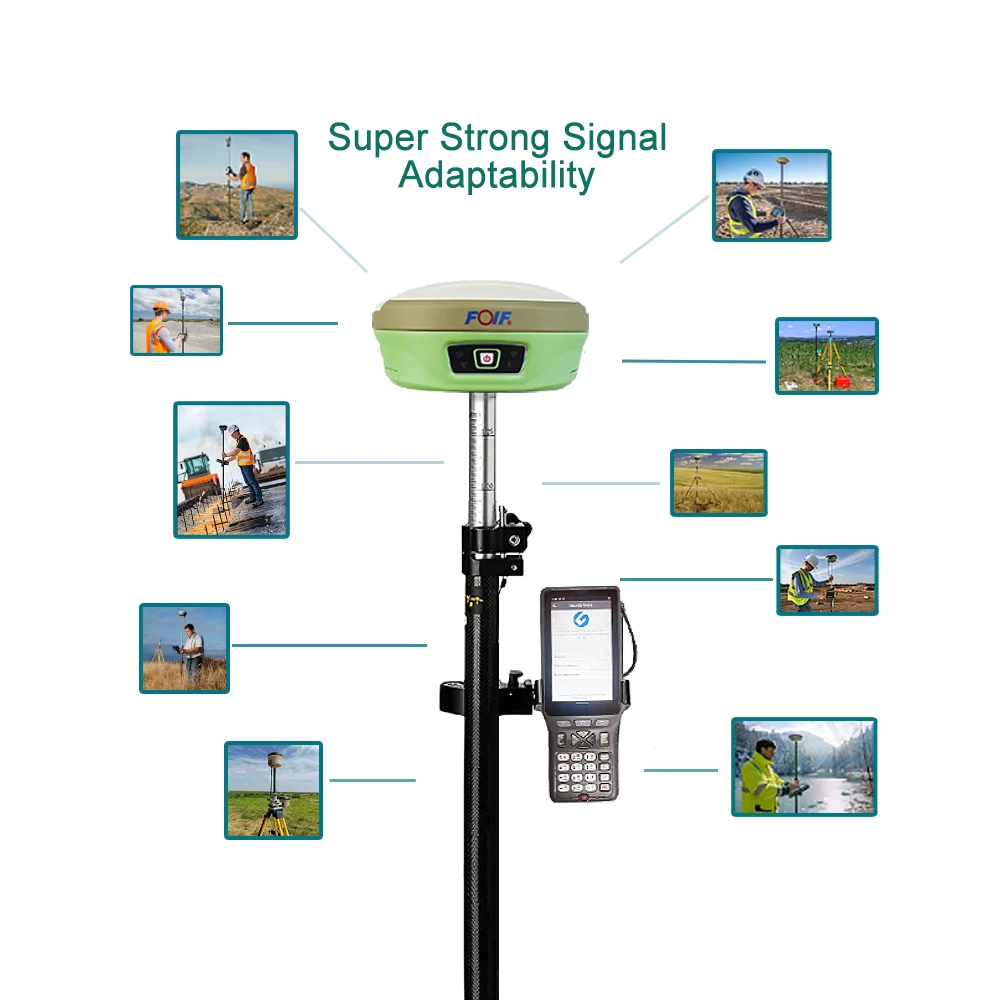Foif A90 Gnss Rtk Surveying 1408 Channels Dual Frequency Receiver Gps Rtk With Updatable Surpad Software A66 MAX A80+ N90 Rtk