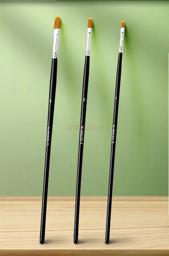 

3pcs Long pole brush set, watercolor brush set, watercolor brush, imitation wolf hair color, duck tongue type brush