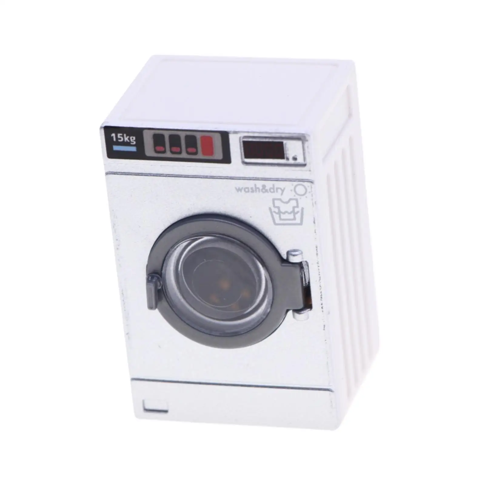 Dollhouse Washing Machine 1: 12 Scale Decoration Miniature Small Appliance Mini Dollhouse Furniture Drum Washing Machine Model