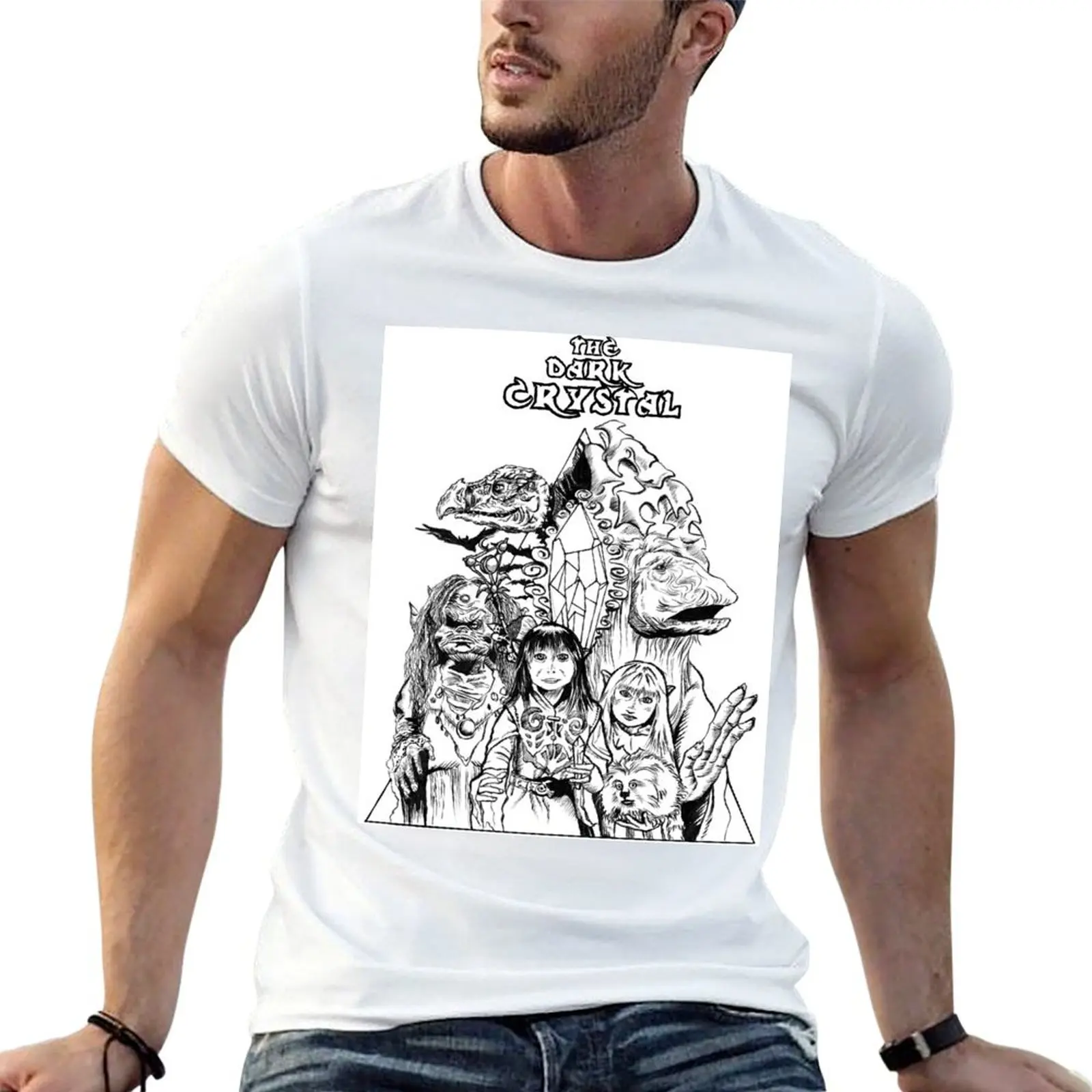 

The Mystics man t Skeksis, for cotton t - cotton T-Shirt soft shirt shirts man and Gelflings, Crystal Dark