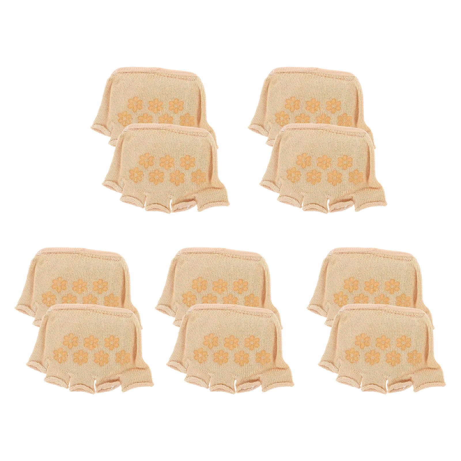 5 pares de calcetines finos y transpirables de medio dedo para mujer, calcetines invisibles para el antepié, calcetines para el antepié, media calcetín
