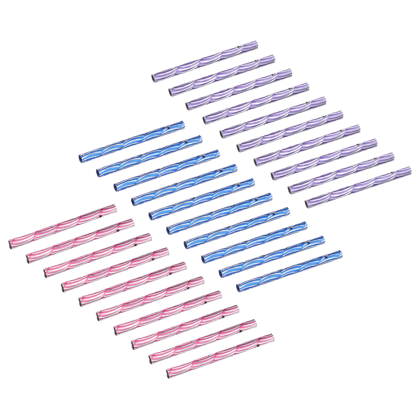 

60 Pcs Metal Wind Chimes Tubing for Parts Outdoor DIY Pipe Pipes Tubes Small Decorate