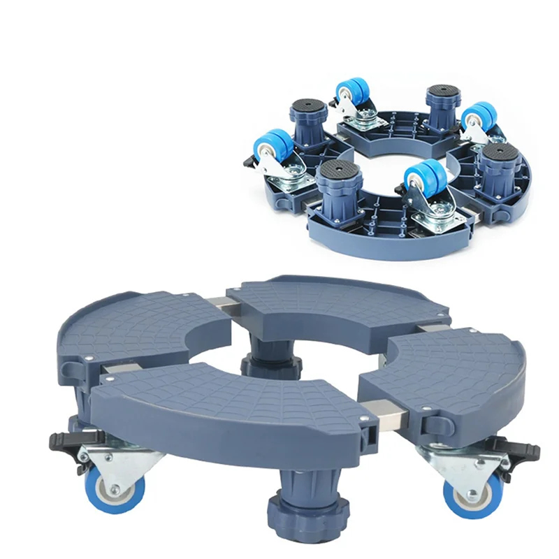 علبة نباتية ABLK 2X مع عجلات شديدة التحمل بسعة 440 رطل، حامل نباتي دوار قابل للتعديل مع وظيفة الكبح