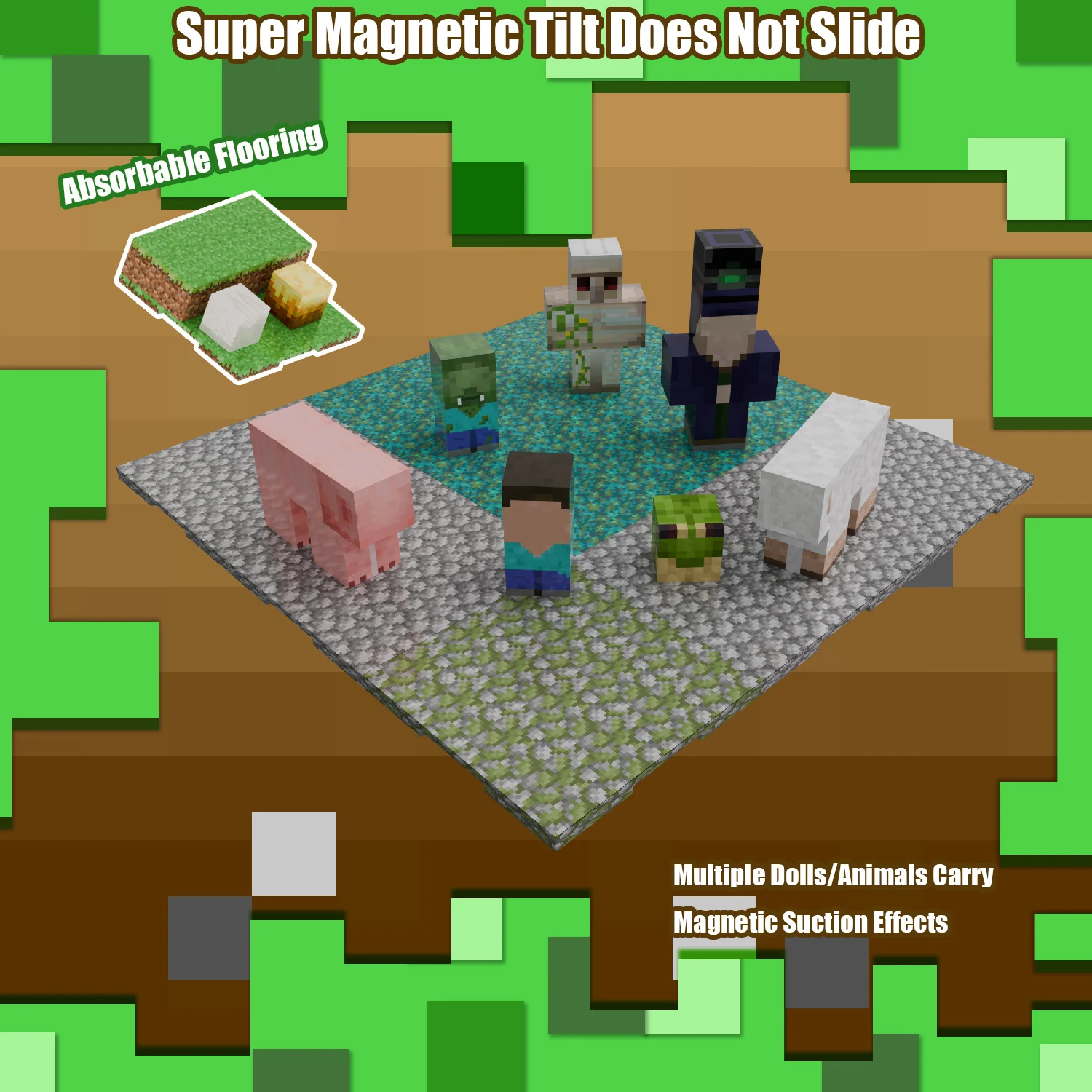 Magnetic Base Plate Variety Baseplates Match Mine World Magnetic Building Blocks Toys for Boys and Girls Children Best 2025 Gift