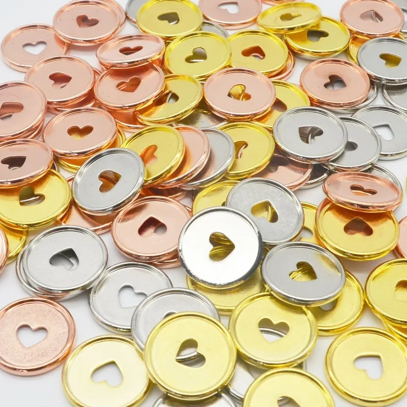 50pcs 35mm Mushroom Hole Book Binding Gold Disc Binding Paper Ring Binder Loose-leaf Plastic Ring A4 A5 Binder Binding Discs