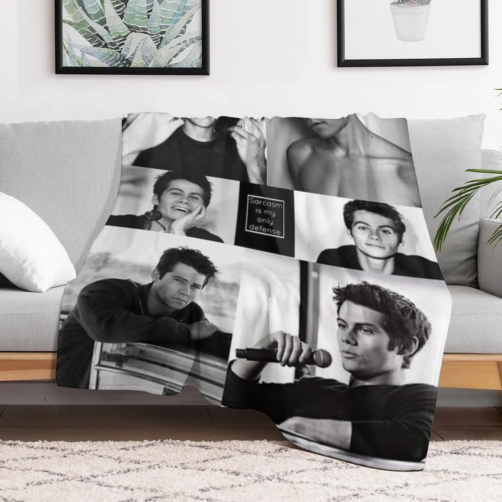 Dylan O'Brien Throw Blanket Luxury Designer Camping Blankets