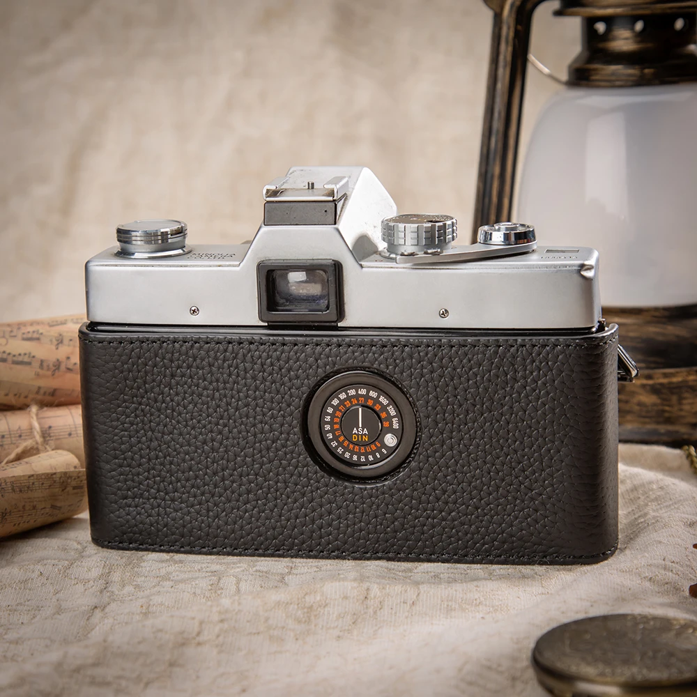 For Minolta SRT-101 Case SRT-101 Bag Leather Camera Bag Protective Case Genuine Leather Camera Half Case Photography Accessories