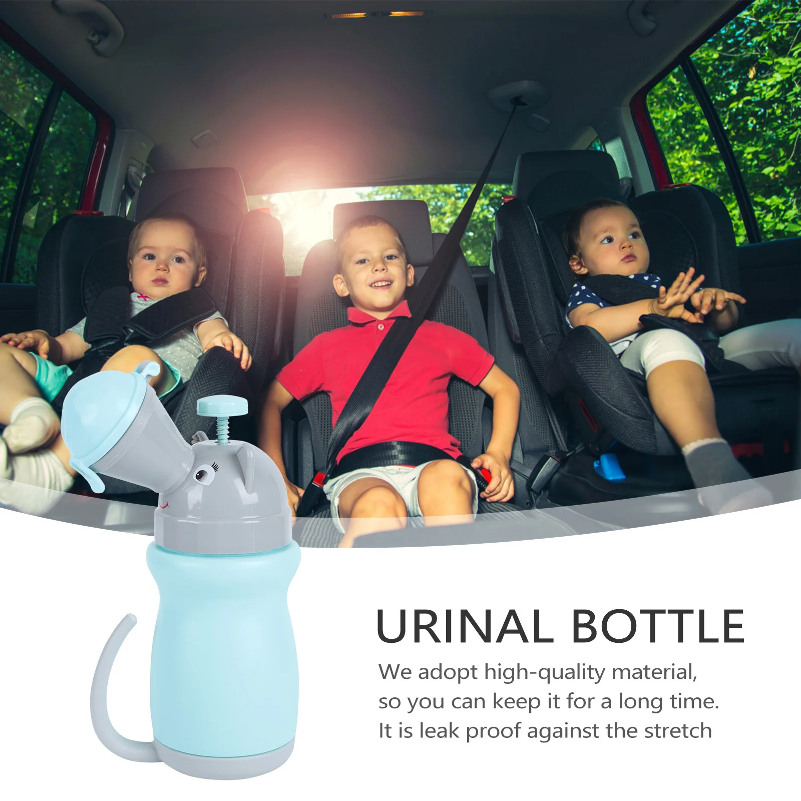 

1pc Portable Urinal Bottle Lightweight Durable Leakproof For Car Kids Outdoor Emergency Use Potty Toilet Bucket