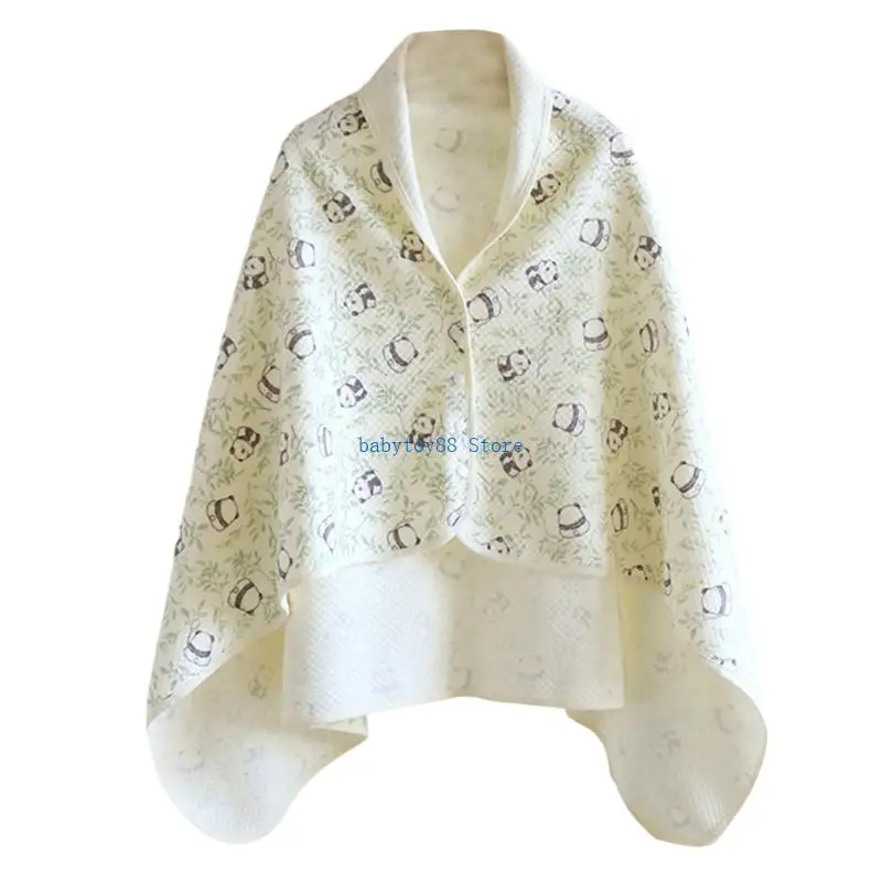 Y4UD Breastfeeding Privacy Cloak Super Soft Cotton Nursing Shawl Lightweight Nursing for Sensitive Skin Maternity Essential