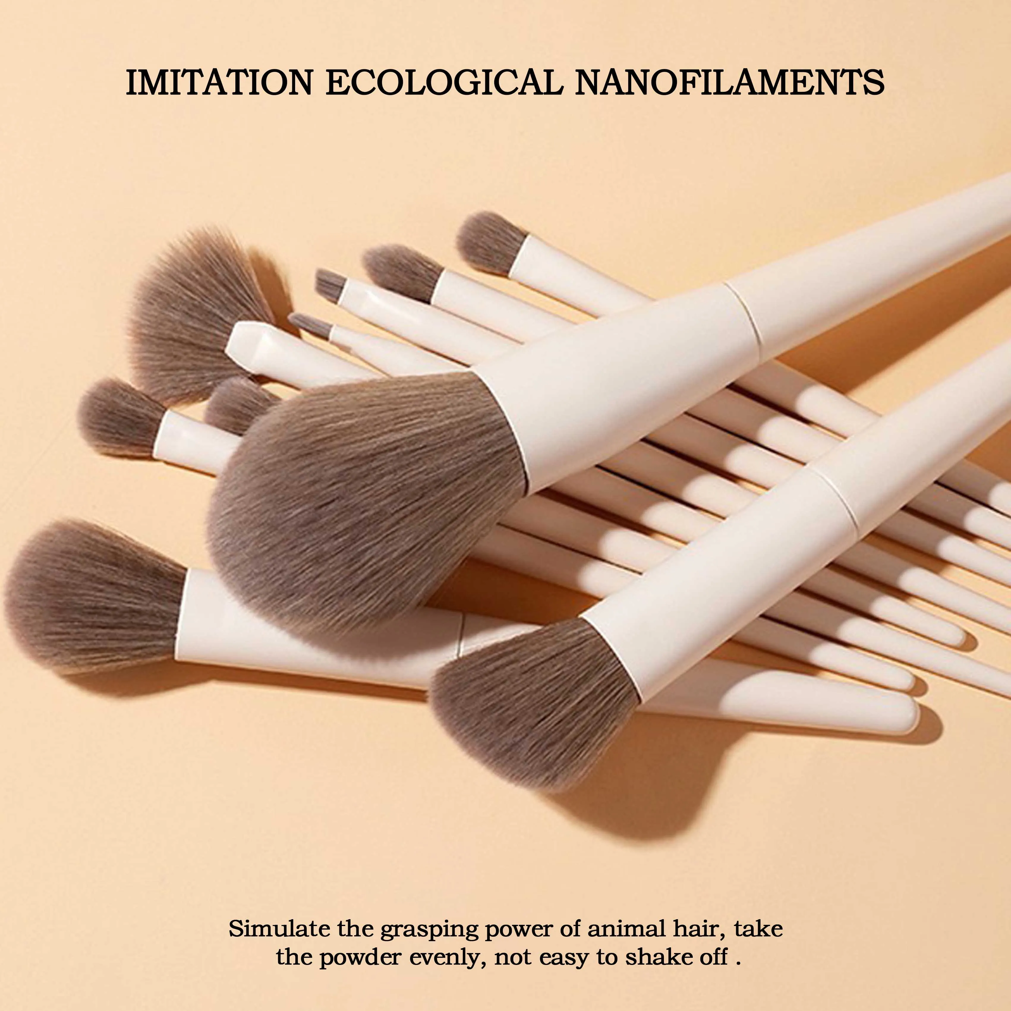 Tien make-upborstels set borstel hoogtepunt oogschaduwborstel zachte borstel schoonheidstools