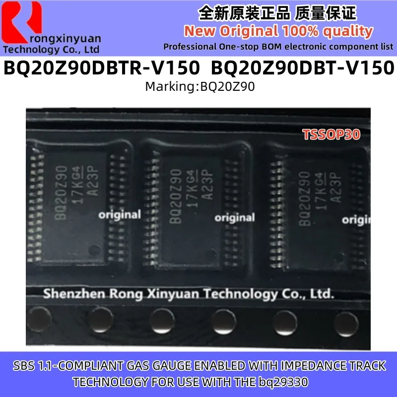 2Pcs BQ20Z90DBTR-V150 BQ20Z90DBT-V150 BQ20Z90 BQ20Z90DBTR-V110 BQ20Z90DBT-V110 BQ20Z90DBTR BQ20Z90DBT TSSOP30 Novo 100% qualidade